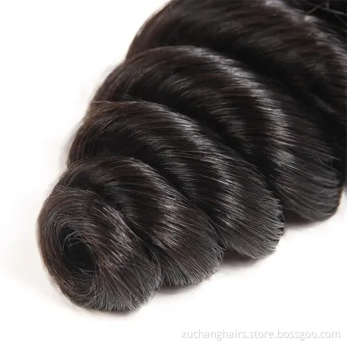 Wholesale Virgin Malaysian 100% Human Hair Bundle Raw Loose Wave Long Remy Hair Weaves Bundles